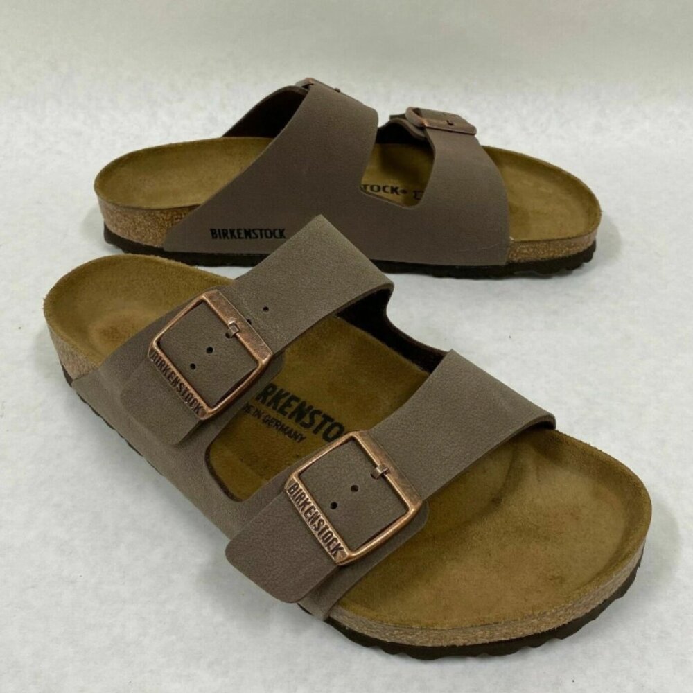 Birkenstock Arizona Mocha Regular Width Sandals - Picture 2 of 5